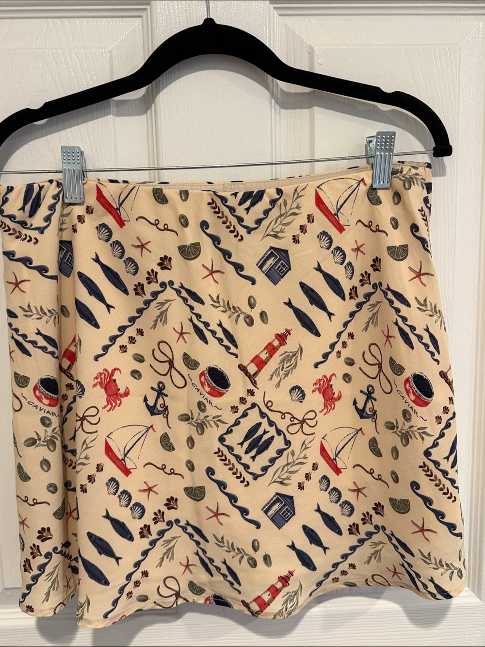 Abercrombie & Fitch Nautical Print A-Line Skort - Picture 2 of 5